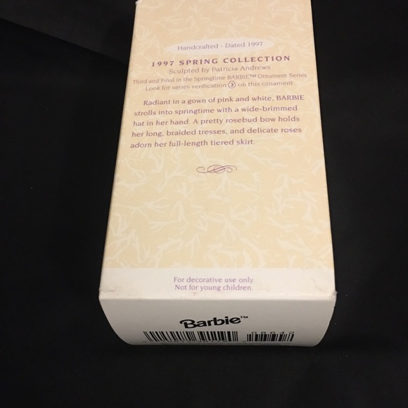 1995 Springtime Barbie Ornament-3rd In Series - Picture 6 of 6